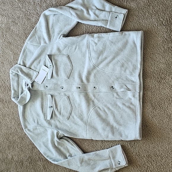 Goodfellow & Co Light Gray Lightweight Shirt Jacket Size LARGE - Picture 1 of 4